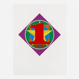 The Diamond One by Robert Indiana, 1983, screenprint in colors, sold Dec 2023
