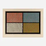 Sol LeWitt, Arcs from Four Corners, 1986, woodcut in colors on Echizen Torinoko