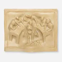 Tom Otterness, Commemorative Plaque, cast plaster
