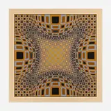 Untitled by Victor Vasarely, 1974, screenprint in colors, sold Dec 2023