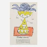 Andy Warhol, Baked Hawaii (from Wild Raspberries), 1959, offset lithograph with hand-coloring