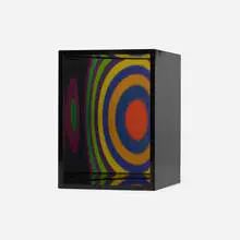 Cercle par déplacement by Julio Le Parc, acrylic, mirror, offset lithograph, sold Dec 2023