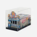 Red Grooms, Red's Roxy, 1985, lithograph in colors, crank-operated Mylar filmstrip, Plexiglas box