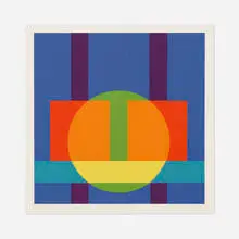 Herbert Bayer, Untitled, c. 1965, screenprint in colors