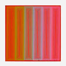 Untitled (Annual Edition) by Richard Anuszkiewicz, 1971, screenprint on Masonite, sold Dec 2023