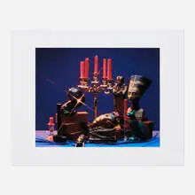 Malcolm X Freestyle (Pharaoh's Dance) by Awol Erizku, 2019-2020, inkjet print, sold Dec 2023