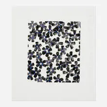 Wallflower 14 by Donald Sultan, 2008, screenprint in colors, sold Dec 2023