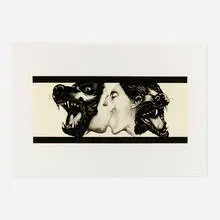 Strong in Love (Light Yellow) by Robert Longo, 1989, photo-etching and aquatint in color, sold Dec 2023
