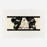 Robert Longo, Strong in Love (Light Yellow), 1989, photo-etching and aquatint in color