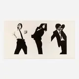 Robert Longo, Jules, Gretchen, Mark (State II) (from the Men in the Cities series), 1982, lithograph with embossing on Arches