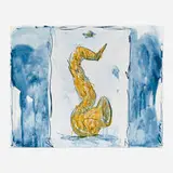 Claes Oldenburg, Soft Saxophone (Blue, Yellow, Red), 1992, lithograph in colors on Somerset Satin