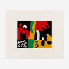 Stuart Davis, Untitled (from the X + X (Ten Works by Ten Painters) portfolio), 1964, screenprint in colors on Mohawk Superfine Cover