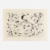Ubu Roi X by Joan Miró, 1966, lithograph, sold Dec 2023