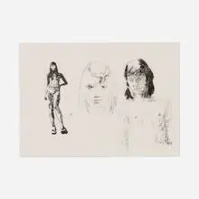 Don Brown, Untitled (Yoko Study II), 2002, ink on paper