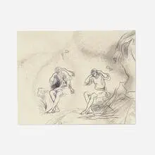 Nick Mauss, Untitled, 2003, graphite, ink and blow pen on paper