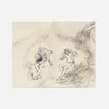 Nick Mauss, Untitled, 2003, graphite, ink and blow pen on paper