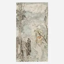 Yun-Fei Ji, The Intellectual, 2003, watercolor and ink on rice paper