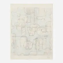 Guy Goodwin, White Olive Oil, 2007, graphite and acrylic on paper