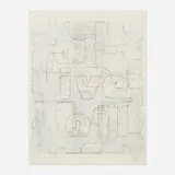 Guy Goodwin, White Olive Oil, 2007, graphite and acrylic on paper