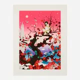 Chiho Aoshima, Japanese Apricot 2, 2004, screenprint in colors