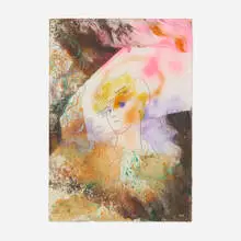 Nick Mauss, Untitled (Boy), 2003, mixed media on paper