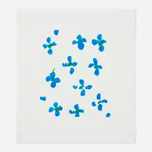 Wallflower 29 by Donald Sultan, 2008, screenprint in colors, sold Dec 2023