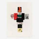 Robert Longo, Body of A Comic (Clown Bank), 1989, lithograph in colors on Arches