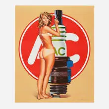 A.C. Annie by Mel Ramos, 1972, lithograph in colors, sold Dec 2023