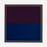 Sol LeWitt, A Square Divided into Two Equal Parts with Colors Superimposed in Each Part, 1989, screenprint in colors on Arches Cover White