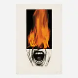 Robert Longo, Arena Brains, 1986, lithograph in colors on Arches