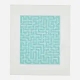 Anni Albers, Blue Meander, 1970, screenprint in colors