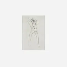 Hole Punch (from the 30 Bones of My Body portfolio) by Jim Dine, 1972, drypoint, sold Dec 2023