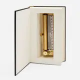 Joseph Kosuth and John Cale, Untitled (1971) Balzac's Solitude (from the Music Box Project), 1994, leather bound book, one 144-note Reuge mechanism
