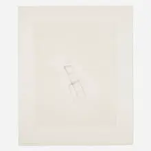 Robert Wilson, Hanging Chair (from the Life and Times of Sigmund Freud), 1977, etching