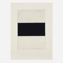 Brice Marden, Untitled (from the Five Plates portfolio), 1973, etching and aquatint on BFK Rives