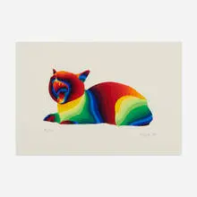 Ay-O, Cat, 1978, screenprint in colors