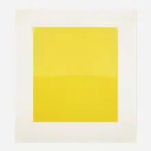 Two Yellows by Ellsworth Kelly, 1973-75, lithograph in colors on Rives BFK, sold Dec 2023