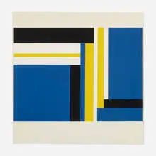 Untitled by Ilya Bolotowsky, c. 1970, screenprint in colors, sold Dec 2023