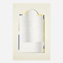 Roy Lichtenstein, Mirror (from the Mirror series), 1972, lithograph and screenprint in colors on Arjomari