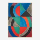 Grande icône by Sonia Delaunay, 1965, lithograph in colors, sold Dec 2023
