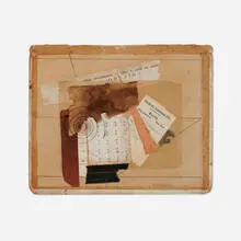 Korde by Jeanne Strausman, 2007, paper, foil, metal spring, sold Dec 2023