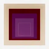 WLS XI (from the White Line Squares Series II portfolio) by Josef Albers, 1966, screenprint in colors on Arches Cover, sold Dec 2023