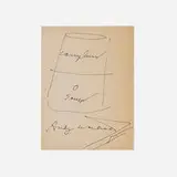 Andy Warhol, Campbell's Tomato Soup Can, ink on paper