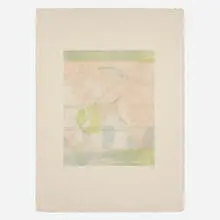 Henry Moore, Head, 1975, lithograph in colors