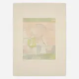 Henry Moore, Head, 1975, lithograph in colors