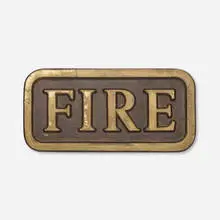 Stephen Kaltenbach, Fire (from the 7 Objects/69 portfolio), 1969, patinated bronze