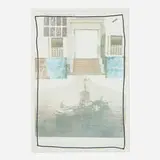 Robert Rauschenberg, Arcanum VII, 1981, screenprint in colors with cotton fabric and thread collage