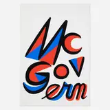 Alexander Calder, McGovern, 1972, lithograph in colors