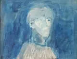 Luis Filcer, El Hombre de Papel, Gouache