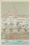 Cuca Romley, Plage de Menton, Engraving